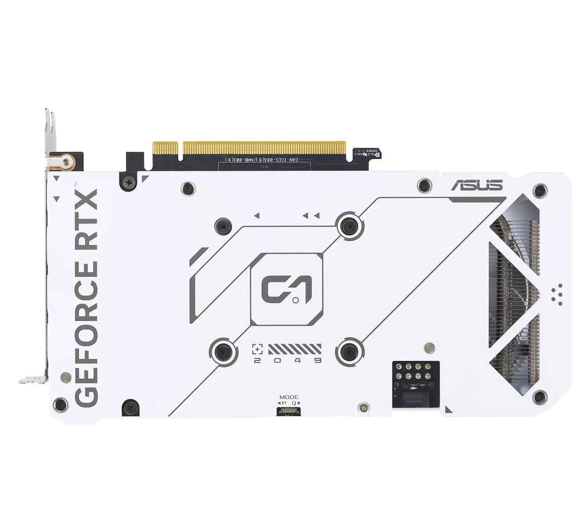 Placa Grfica Asus GeForce RTX 4060 Dual White 8GB OC GDDR6 4